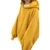Long Lantern Sleeve Womens Yellow Hoodies Sweatshirts Oversized Tracksuits Sudadera Plus Size Hooded Pullovers Tops Sweat Femme