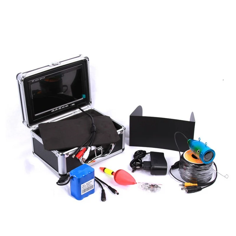 30M Cable With 7 Inch Color Monitor HD 1000TVL Portable Night Vision Visual Fish Finder Underwater