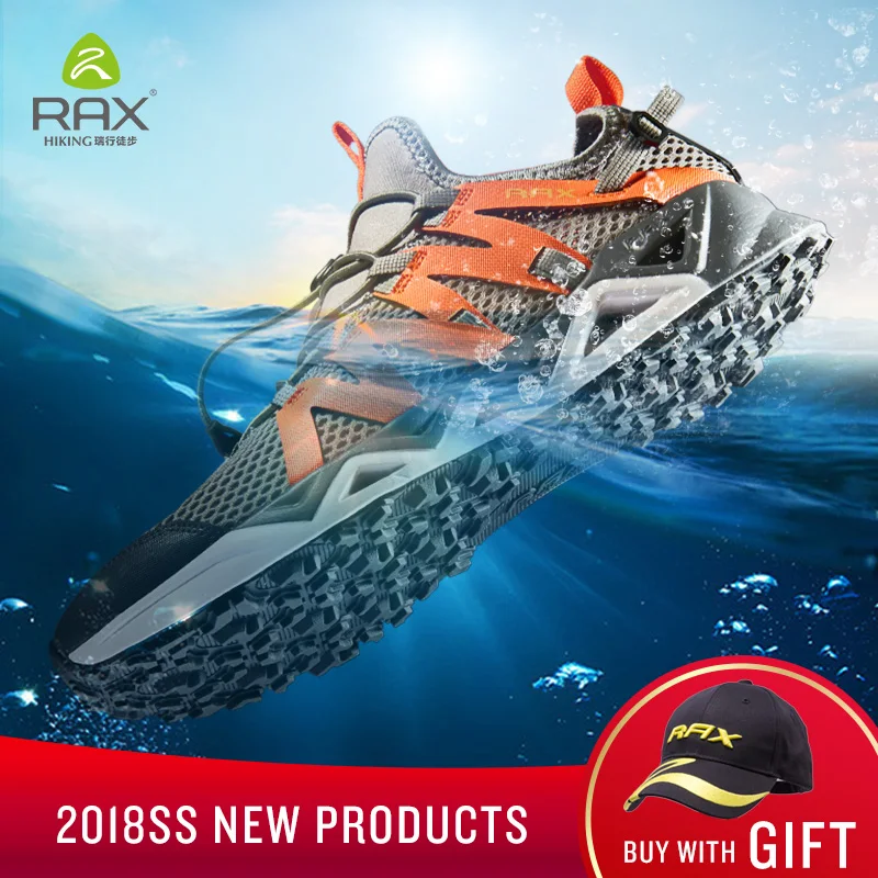 راكس الرجال أكوا Upstreams الأحذية التجفيف السريع أحذية ماء Breathble أحذية مشي المضادة للانزلاق أحذية ماء خفيفة الوزن الصيد Shoes463