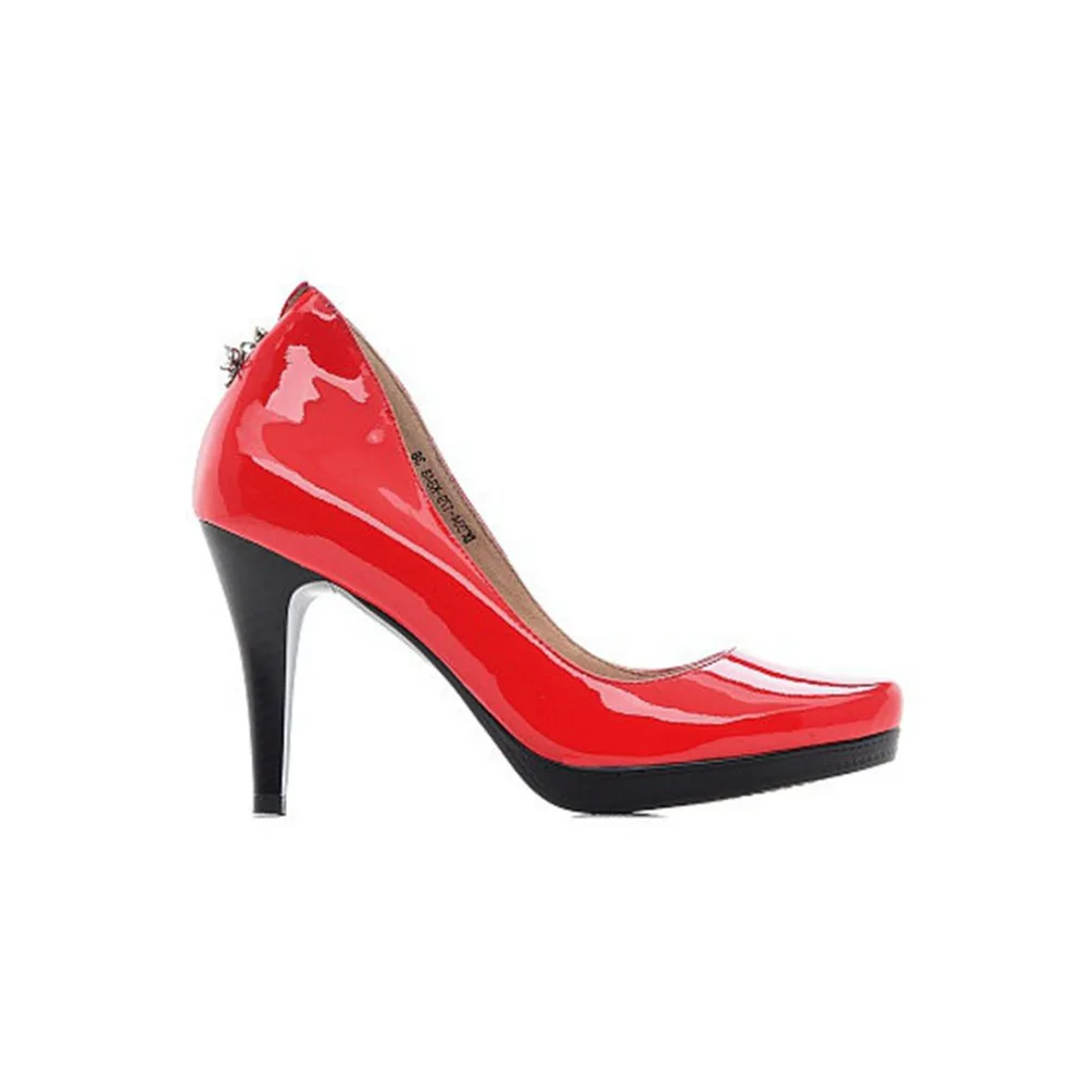 solid color pumps