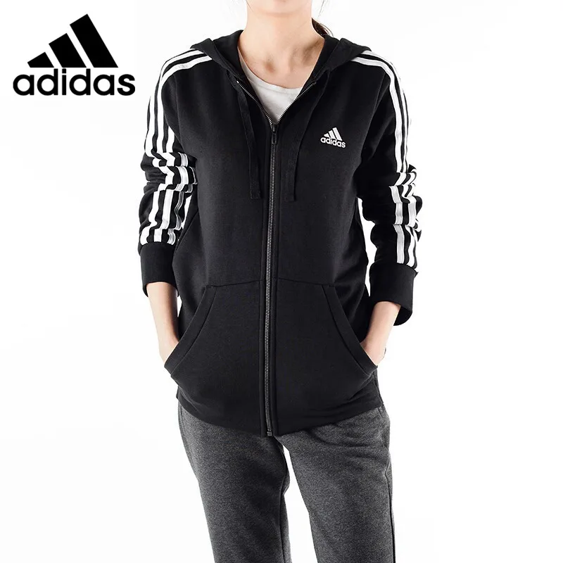 Original New Arrival Adidas ESS 3S FZH SL Women's jacket Hooded Sportswear