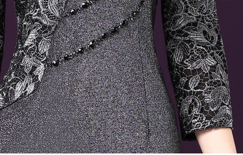 Flash Deals FZBjW High Quality Free Shipping New Autumn Fashion Mother Dress Medium Old Age Temperament Women Work Wear Fashion Plus Size