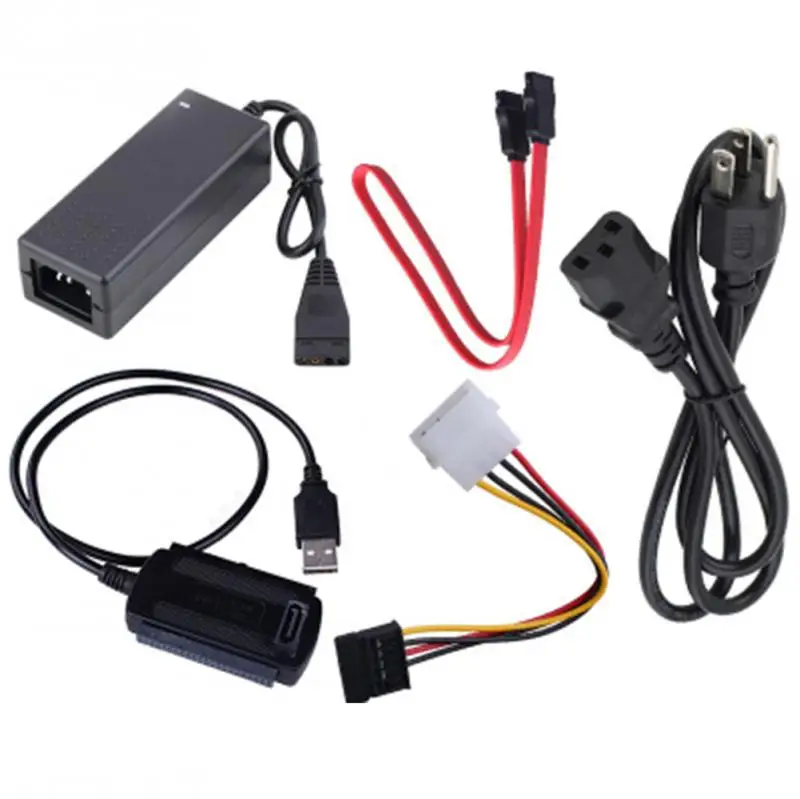 

2018 Wholesale SATA/PATA/IDE Drive to USB 2.0 Adapter Converter Cable for 2.5 / 3.5 Inch Hard Drive Connecting Parts