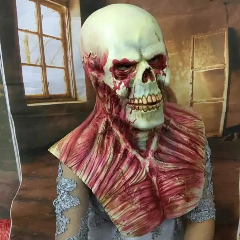 1 шт. Хэллоуин ужас Alien Man головные уборы Spectre Diviner Zombie Dead маска зомби дьявол для