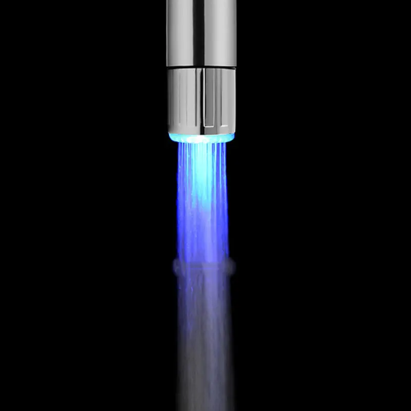Термометры светодио дный свет водопроводный кран Glow душ кухня ванная комната Rgb/multi цвет/синий