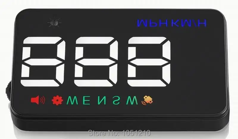 

Ouchuangbo A5 car head up display Speedometer Overspeed Satellite HUD