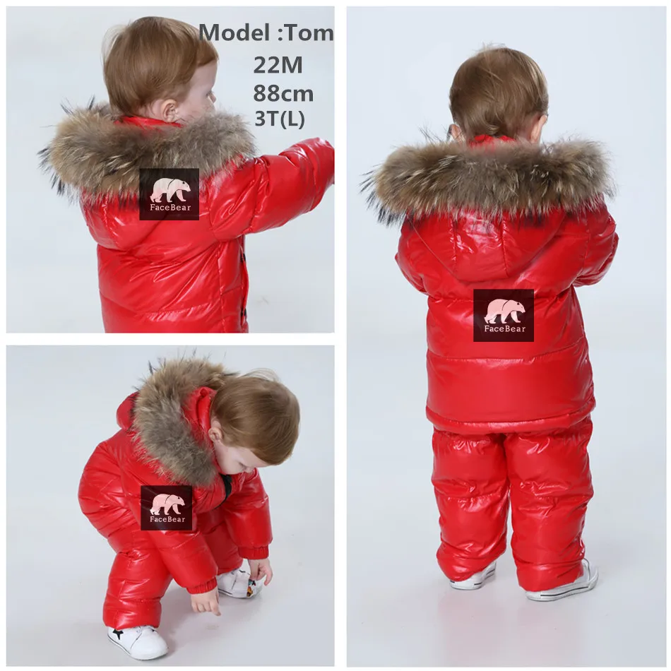 2019 chaqueta de invierno parka para niñas niños abrigos 90% chaquetas ropa de los niños para la nieve niños abrigo y abrigos - 3