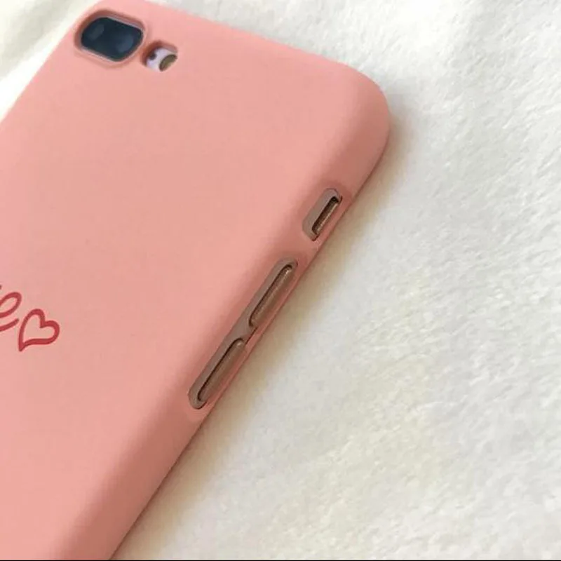 2018 Rushed Me You Love Heart Shape Lovers Pc жесткий чехол для телефона Fundas Coque Iphone 6 S 7 7plus 6s 6plus 8 8plus