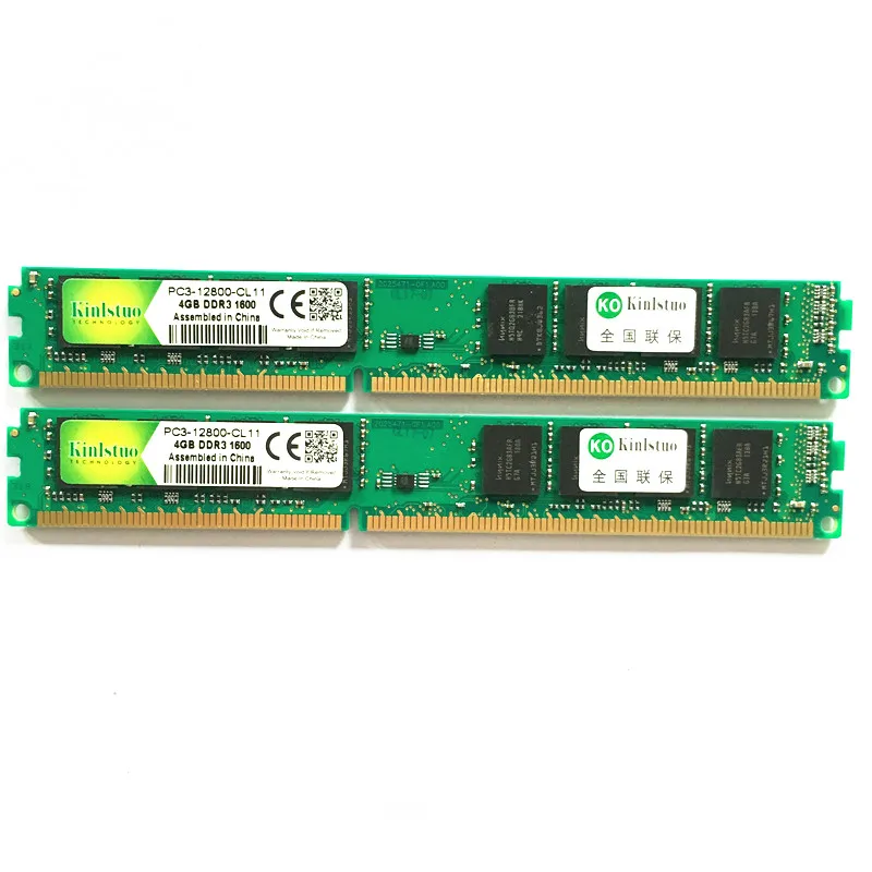 Kinlstuo Новый DDR3 1333 / PC3 10600 1 Гб 2 ГБ 4 оперативная память для настольных компьютеров