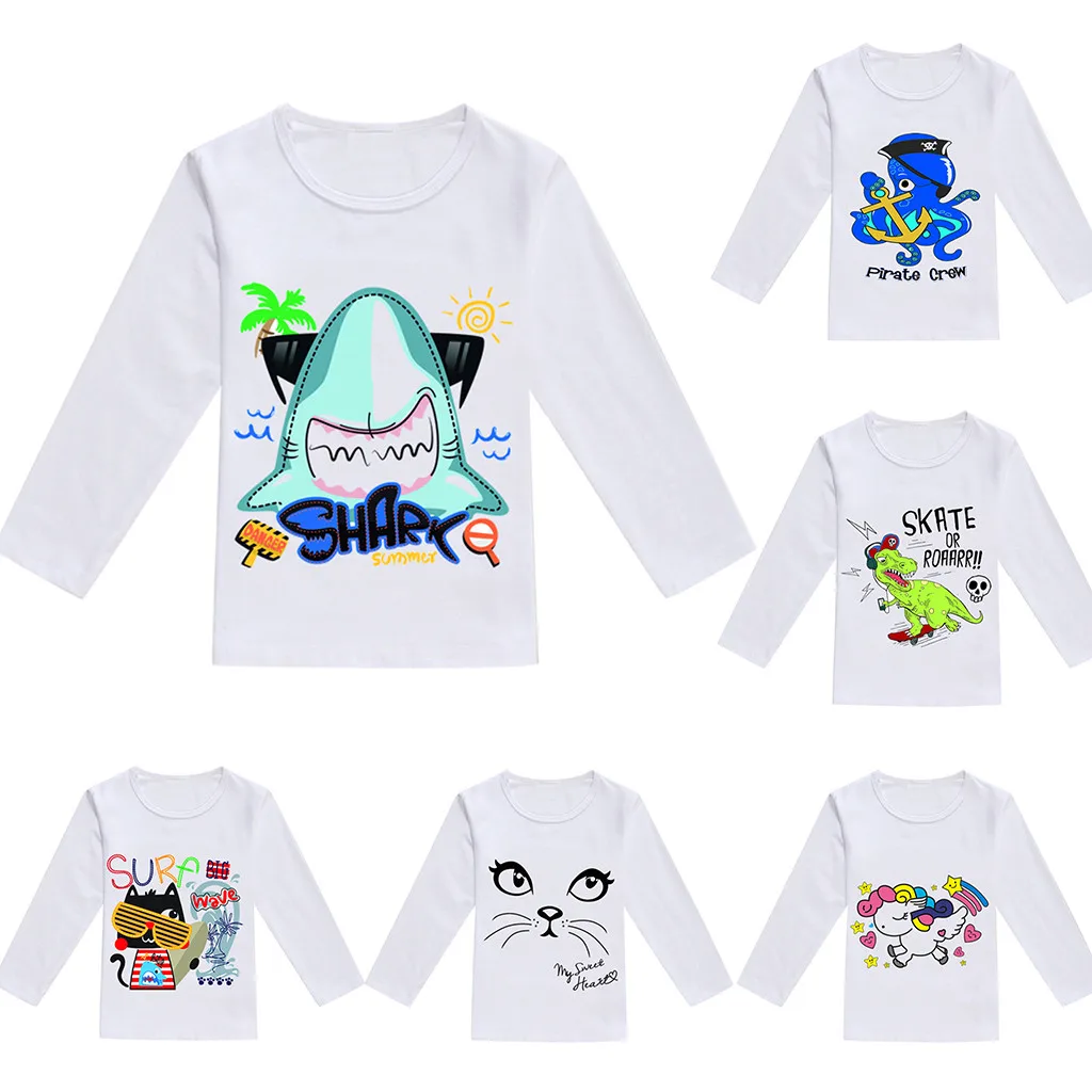 

SAGACE 2019 New Spring Autumn Baby Boys Girls Clothes Spring Cartoon Sweatshirt Children's Kids Casual Sportswear Clothing Jly18