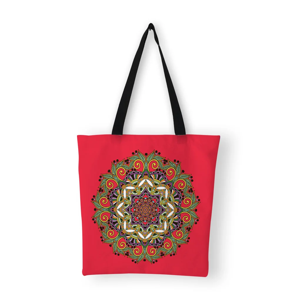 

Bohemian Design Bags Women Handbag 2019 Classic Floral Print Canvas Bags Totes Big Capacity