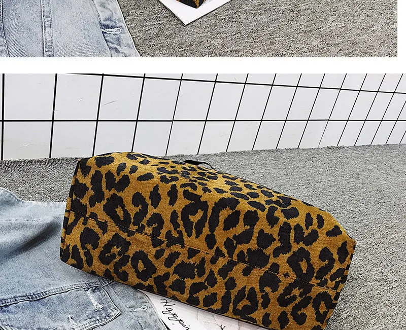 luxury brand women leopard bag handbags female shoulder bag_21