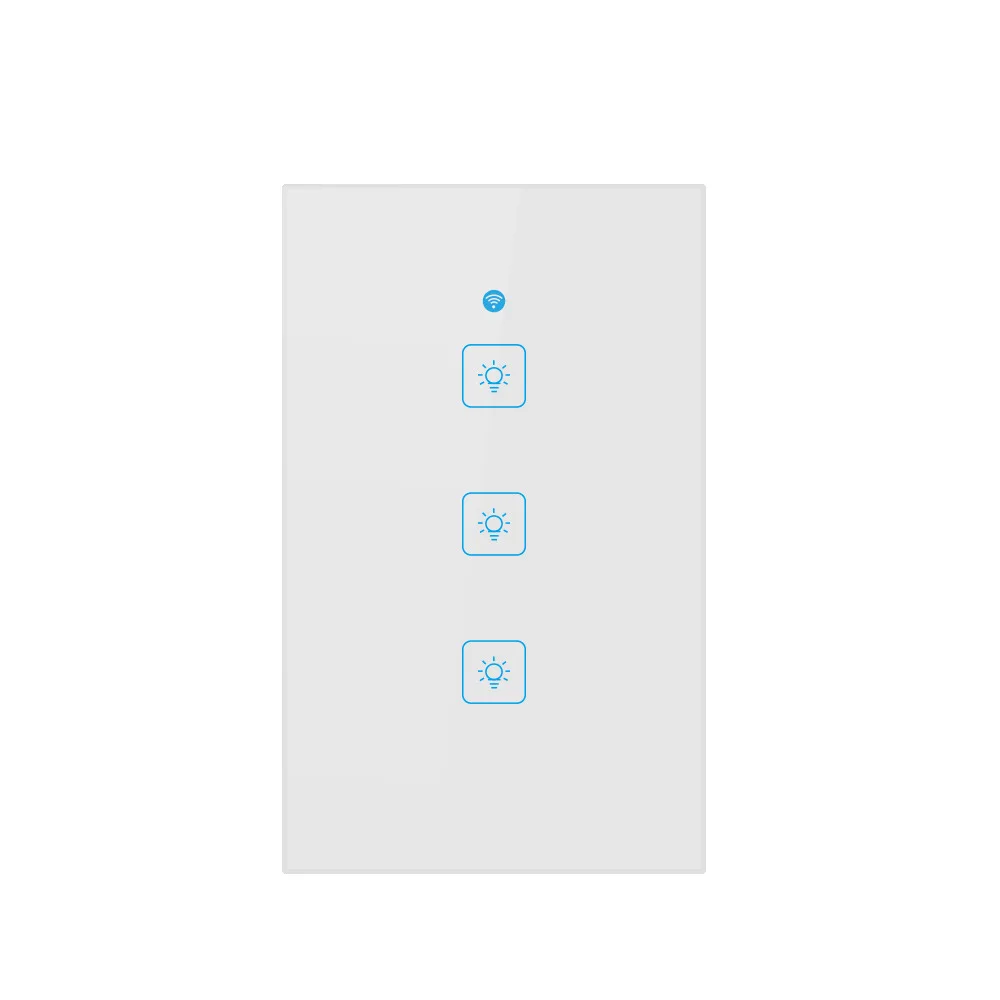 

Mobile APP remote control switch Wifi smart switch Alexa voice control US standard 3 open
