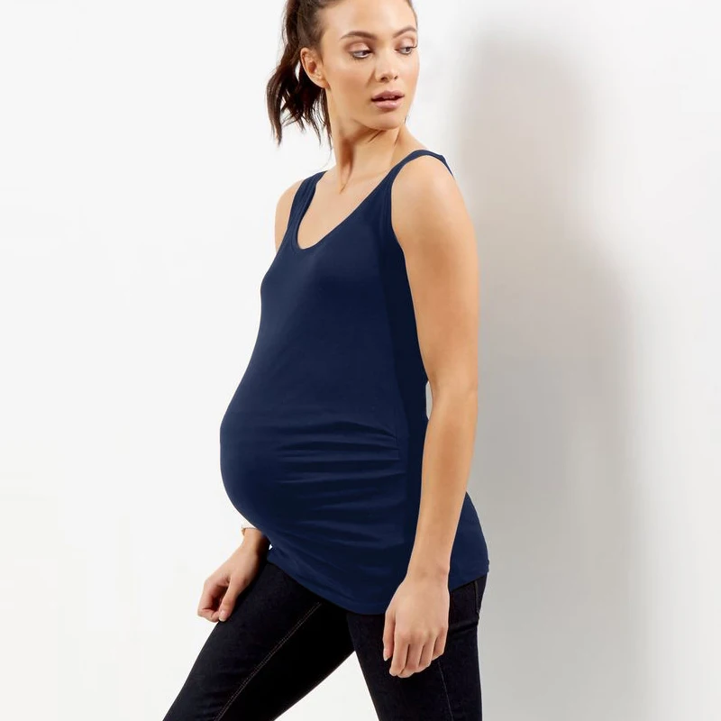 OkayMom хлопковая Футболка для беременных, летняя одежда, черный и серый цвета, топы, футболки для беременных женщин, одежда для беременных, футболки, одежда