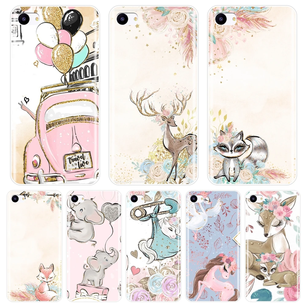 

Back Cover For Meizu Pro 6 7 Plus U10 U20 Unicorn Flower Elephant Soft Silicone Phone Case For Meizu 16th 16x 15 Lite 16 Plus