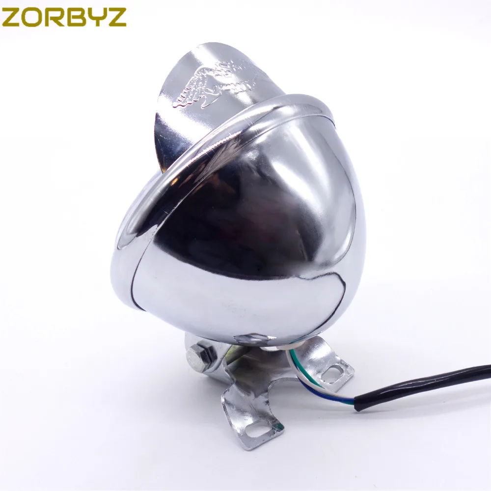 ZORBYZ 5," мотоцикл хром Ретро металлическая фара для Harley Chopper Кафе Racer Bobber на заказ