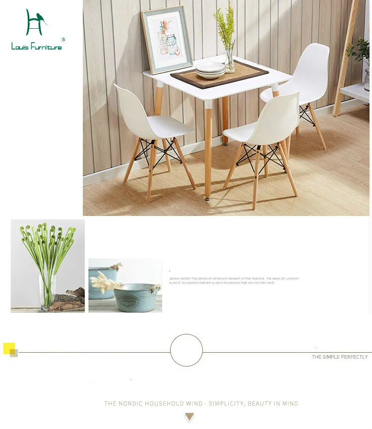 

Louis Fashion Dining Chairs Moder Simple Lazy Students Desk Stools Home Economical Durable Woody European Comfortable