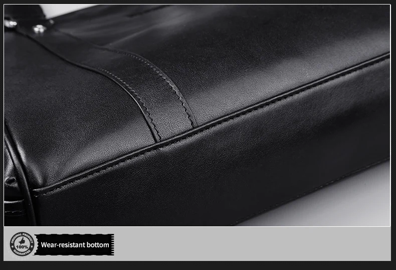 Padieoe, деловой портфель натуральная кожа Сумочка мужская повседневная портфель мужские деловые Черный Портфель для ноутбука сумка