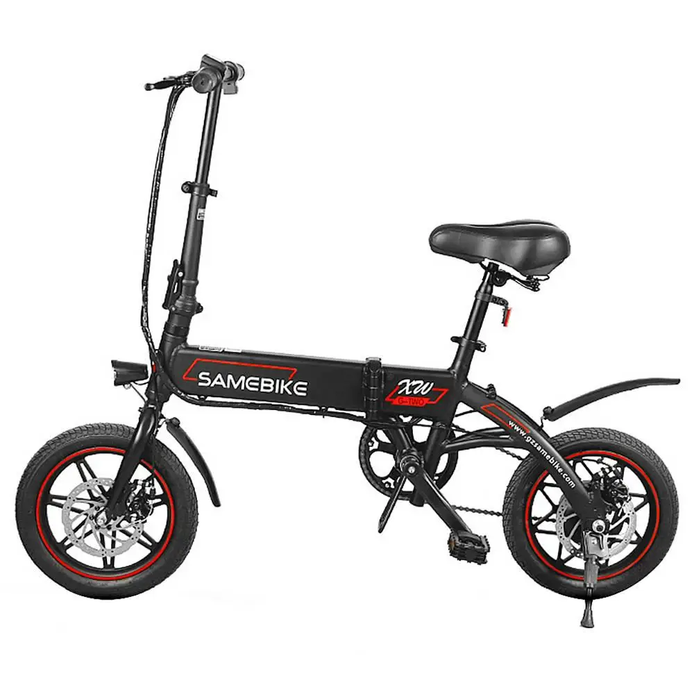 Excellent US stock Samebike Smart Folding Bicycle Moped Electric Bike E-bike 250W motor 8Ah battery max speed 30km/h max load 100kg 16