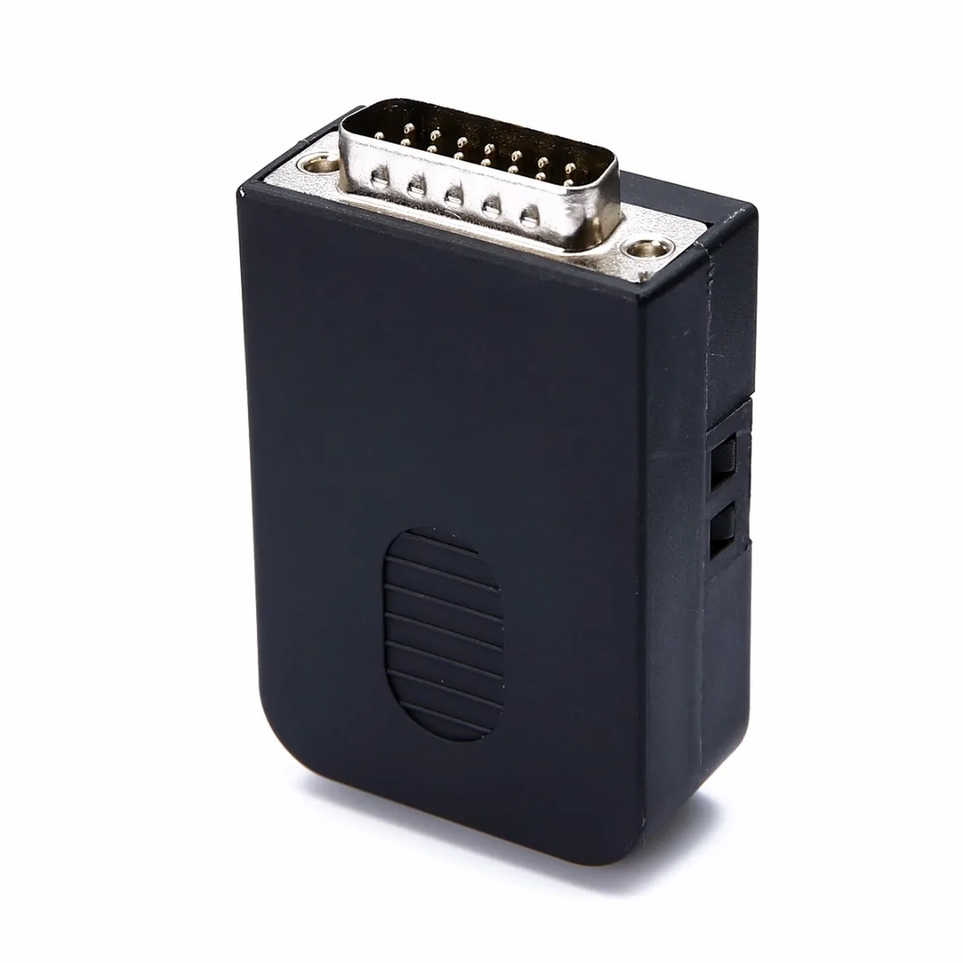 1pc Electrical DB15 Connector Male D-SUB 2 Row 15Pin Plug Breakout Terminals Solderless Connector Screw Type Mayitr
