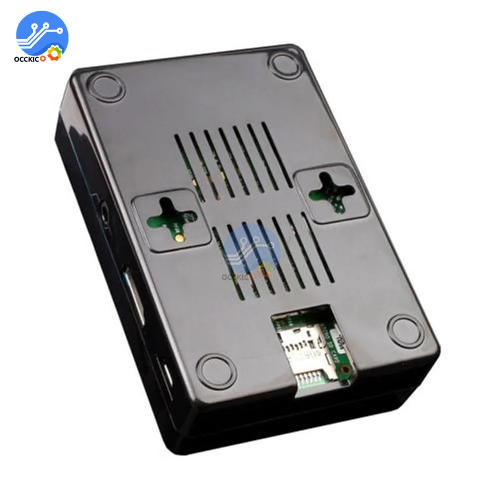 Черный чехол для Raspberry Ports Pi 2 B корпус ABS V2|enclosure case|enclosure transparentenclosure abs |