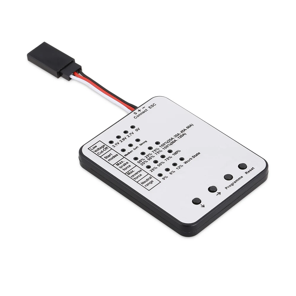 

Programming Card for RC Car Brushless ESC Electronic Speed Controller RC Car Truck Parts