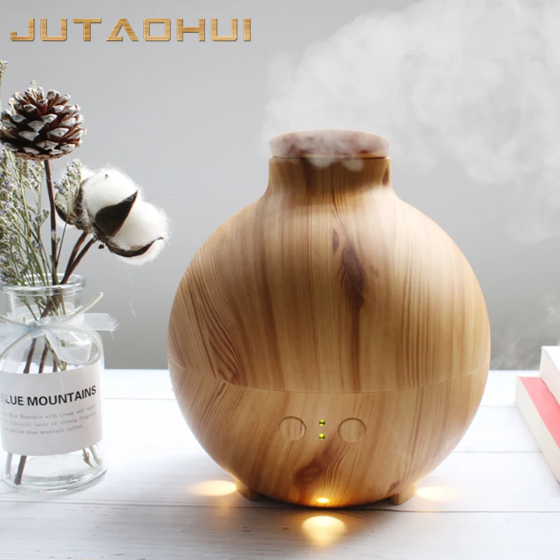 

FREE SHIPPING NEW 600ml Wood grain household aromatherapy air Essential Oil Diffuser MIST maker humidifier air for home Office O