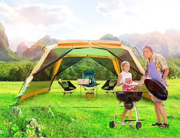 

High-end 8-10 Person Pergola Tent,Outdoor Family Barbecue awning Tent,TXZ-0026 Portable Big Beach Tarp Tent