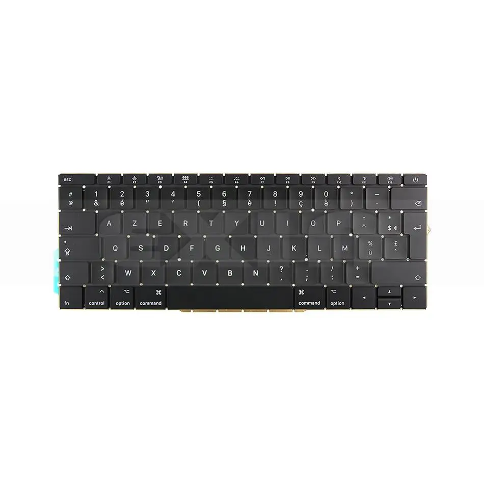 Ноутбук A1708 Azerty макет FR Клавиатура с подсветкой для Macbook retina Pro 1" A1708 Французская клавиатура года