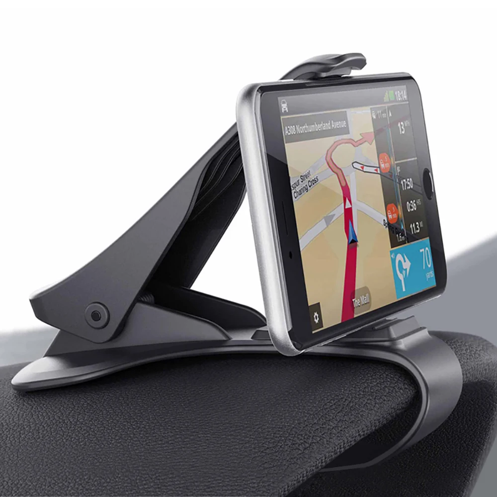 

Universal Antiskid Car Phone Holder Rotatable Automotive Dashboard Cell Phone GPS Mount Clip Adjustable Bracket Stand Accessory