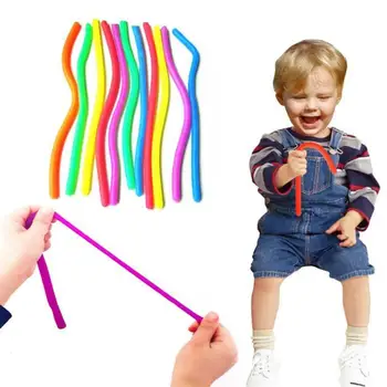 

Elastic TPR Straight Pull Rope Stretchable String Toy for Vent Relieve Toys Straight Pulling Rope Children Outdoor Sports Toys
