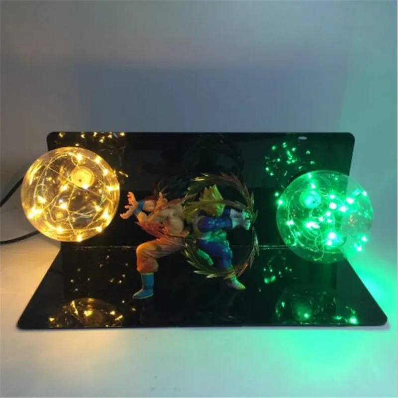 Leedome Dragon Ball Z экшн фигурка Goku Vegeta настольный ночник Дисплей игрушка освещение для