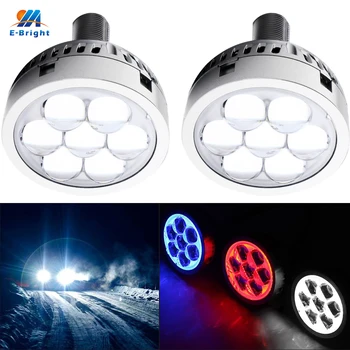 

YM E-Bright 2PCS/Set 3 INCH LED Headlight High Beam Lens White 21W Devil Demon Eyes White Blue Red Car Led Lights 12V H1 H4 H7