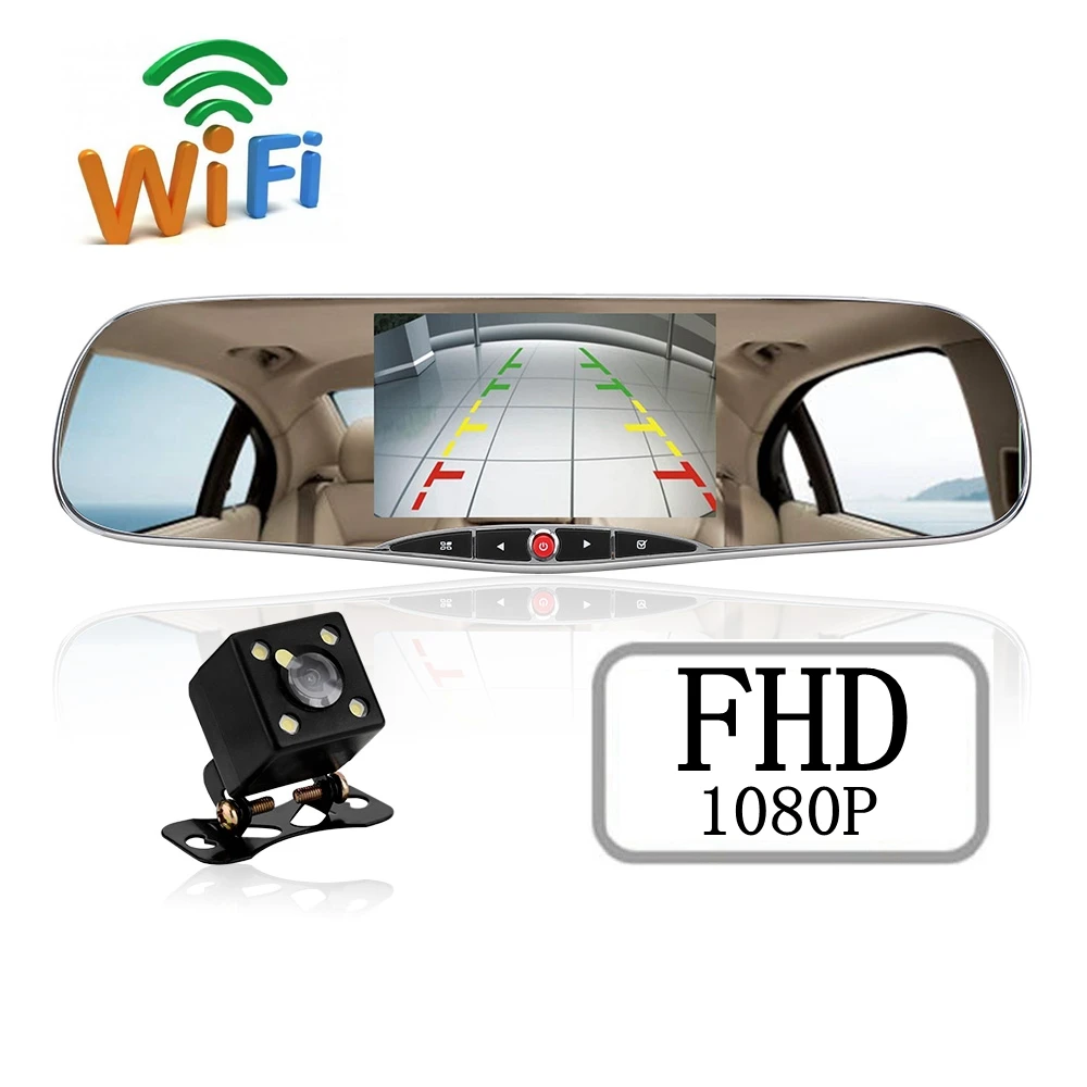 WiFi Dual Lens 5 HD 1080P Car DVR Video Recorder  (4)