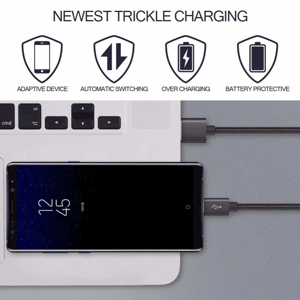 Кабель USB Type C для быстрой зарядки кабель передачи данных высококачественный