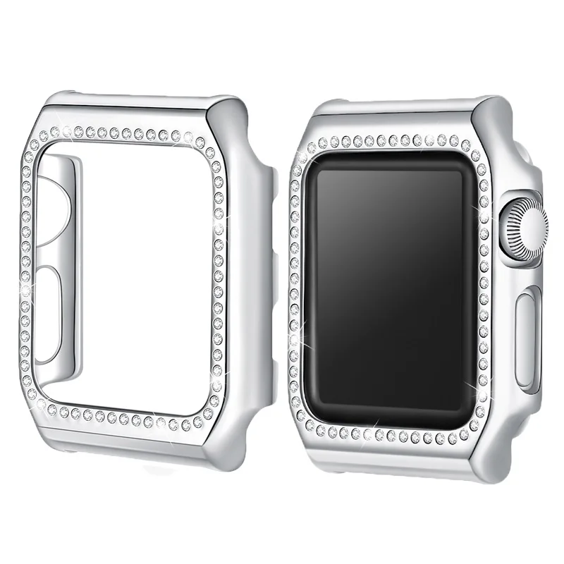 

Crystal Diamond watch Case for apple watch 3 cover Frame Bumper Protector for apple watch 3 42mm accessories for iwatch 2 1 38mm