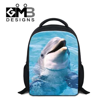 

Dispalang Dolphin School Bag For Girls Boys Animal Printing Mini Backpack Children Schoolbag Kids Mochila Students Small Bookbag