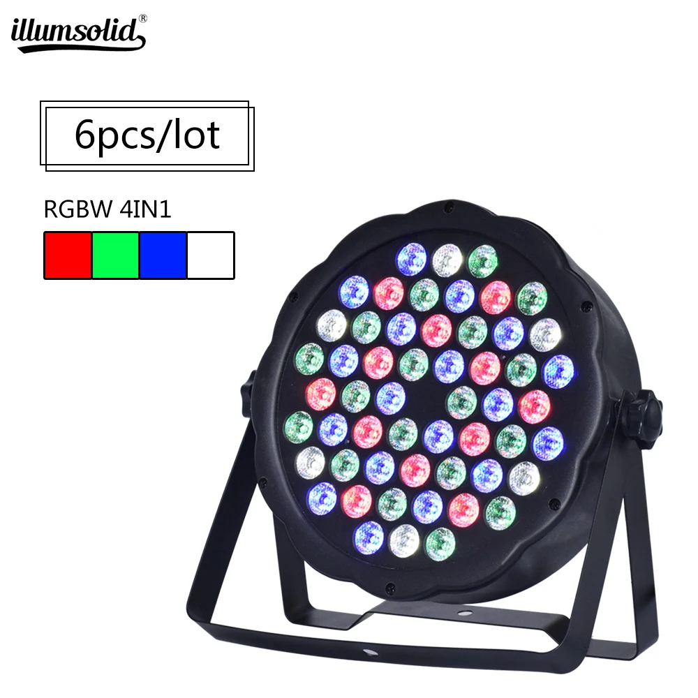 

LED Par Light RGBW 54x3W Disco Wash Light DMX 512 LED Stage Lighting Disco Effect Light Fast Shipping 6pcs/lot