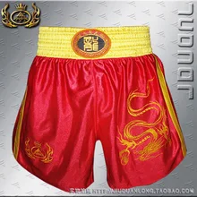 Nine Duan Long mma font b shorts b font Sanda Sanda Muay Thai pants embroidered dragon