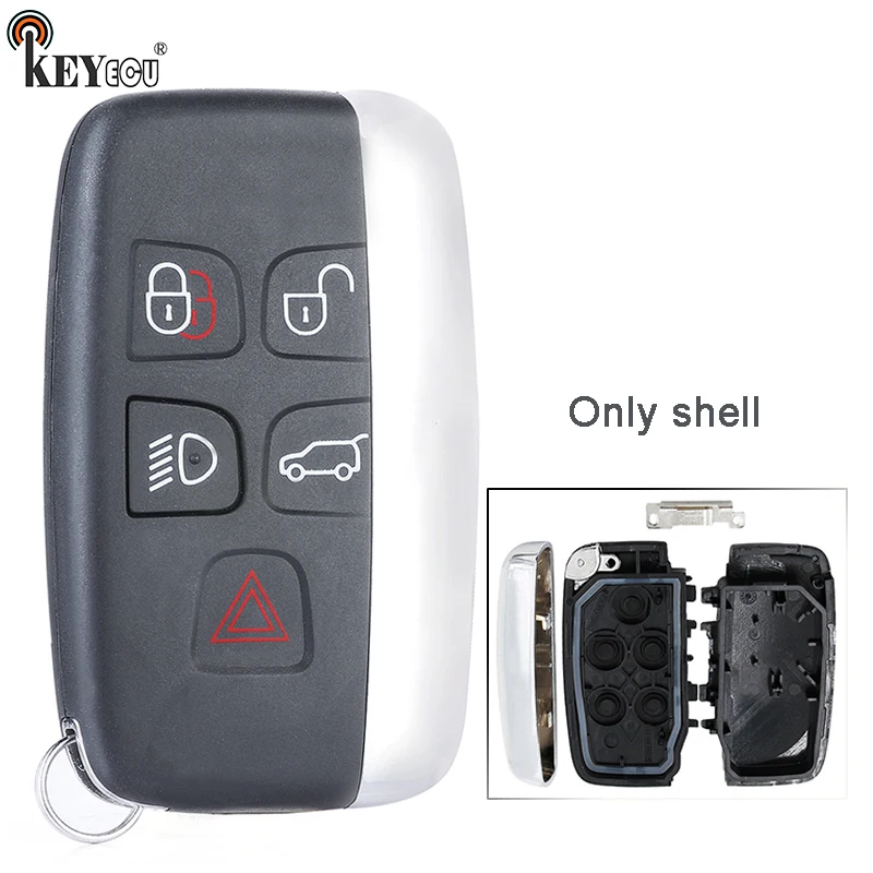 KEYECU для Land Rover Discovery 4 / Freelander Range Sport Evoque 5 кнопочный умный дистанционный ключ чехол