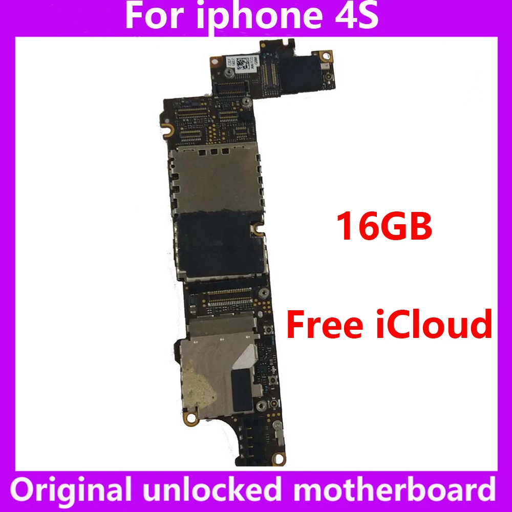 Разблокированная материнская плата для iphone 16 ГБ оригинальная IOS системная с