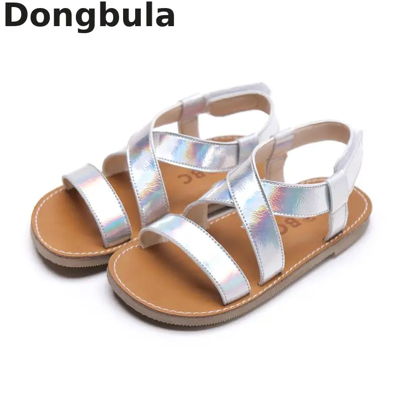 

Leather Sandals Girls Summer Kids Sandals For Boys Baby Roman Shoes Comfortable Casual Home Children's Flat Beach Shoes Toddler