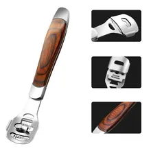 Цветной деревянный набор Терок для ног, прозрачный, удаляет омертвевшую кожу, раздражение, чистка ног, педикюр, скребковый нож, инструмент