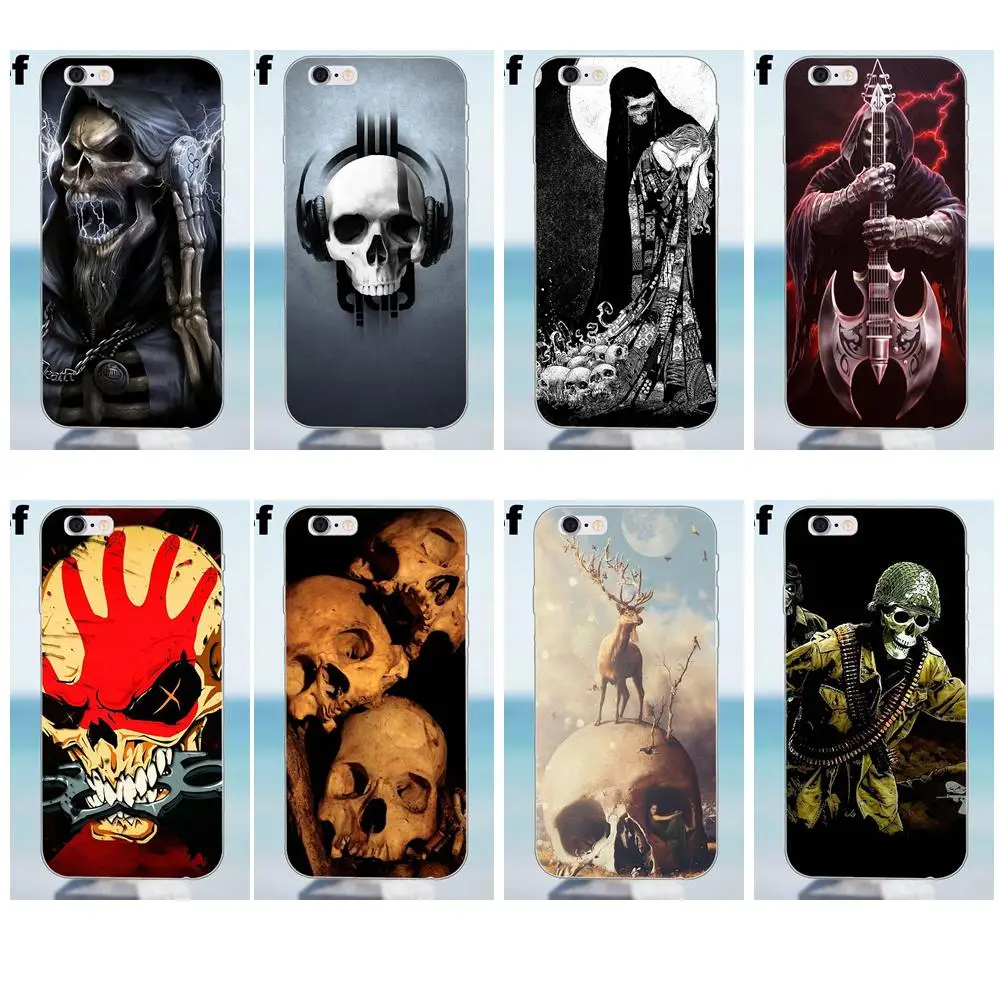 

Soft Custom Design For iPhone 4 4S 5 5S 5C SE 6 6S 7 8 Plus X Samsung Galaxy A3 A5 J1 J3 J5 J7 2016 2017 Rock God Music Skull
