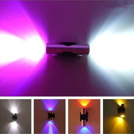 

Free shipping 2W led wall washer light+ 7 color option+Aluminum finished 4pcs/lot