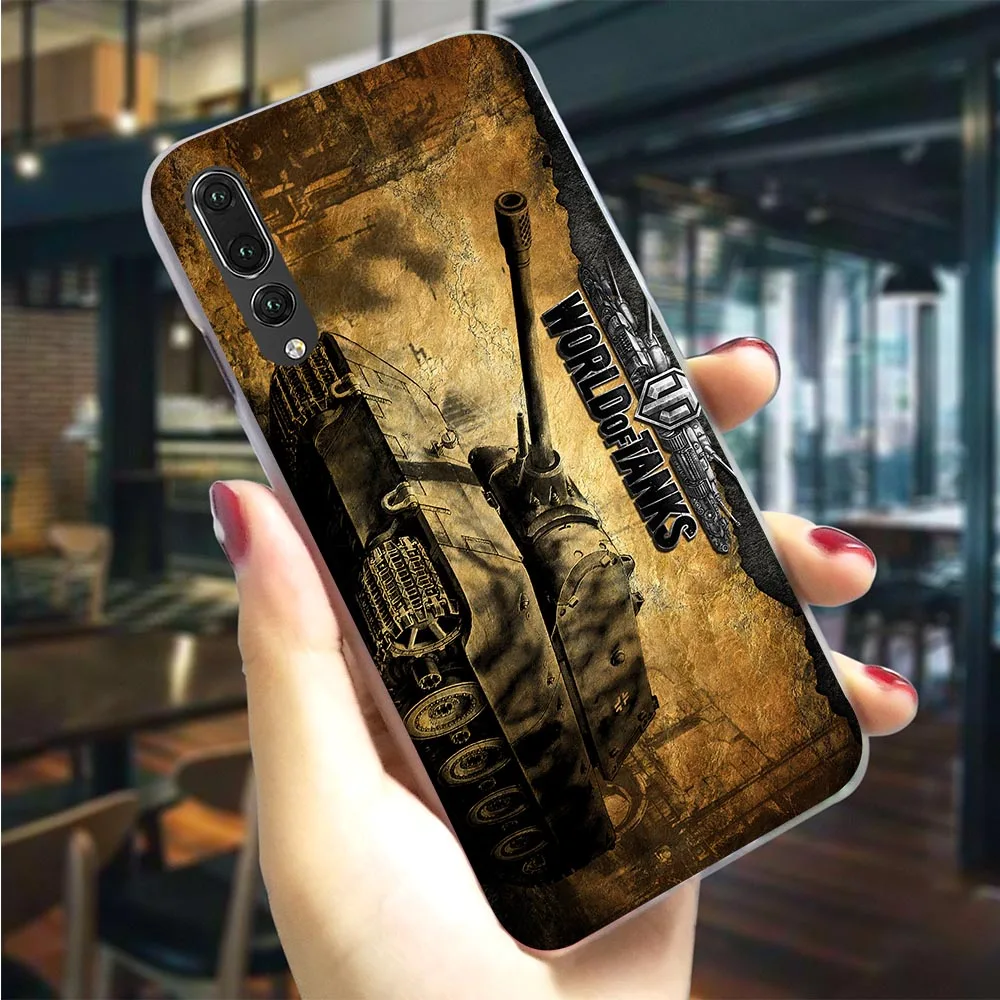

Hard Case for Huawei Honor 7X World of Tanks WOT Cover for Honor 10 8 9 Lite 6A 7A Pro 7C Y6 Prime Nova 3 3i Back Skin