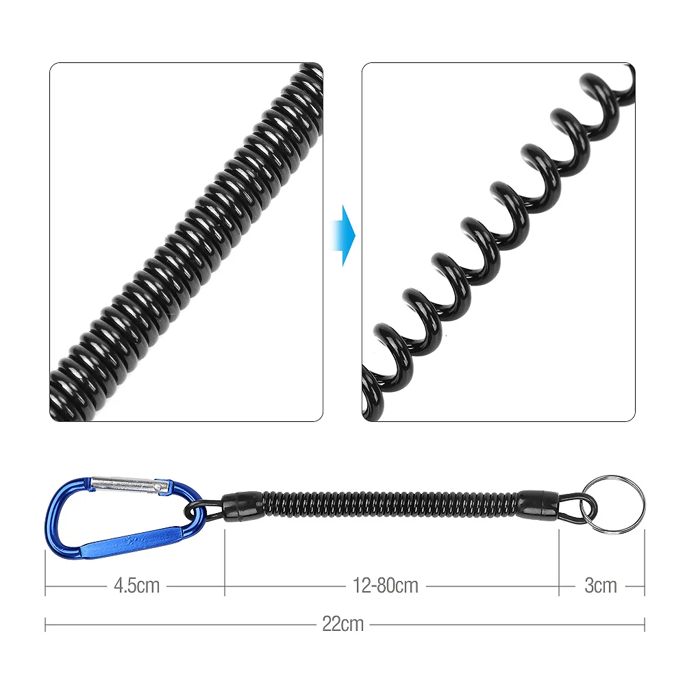 DONQL Multifunctional Fishing Pliers Scissors Line Cutter Hook Remover Fishing Clamp Accessories Tools With Lanyards Spring Rope (13)