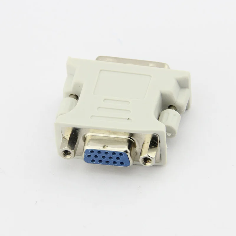DVI I 24 + 5 Male к HD 15 Pin VGA SVGA Female видеокарта монитор ЖК конвертер адаптер|converter adapter|vga