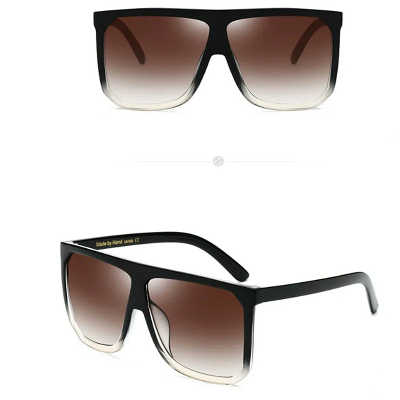 Винтажные Солнцезащитные очки Oculos De Sol UV400 квадратная брендовая дизайнерская большая оправа женские солнцезащитные очки с градиентом