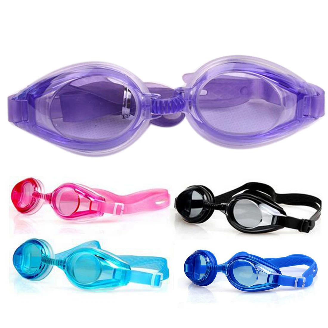 Популярные детские Регулируемые очки для плавания, очки для плавания, очки для глаз, спортивные очки для плавания с ушками и зажимом для носа